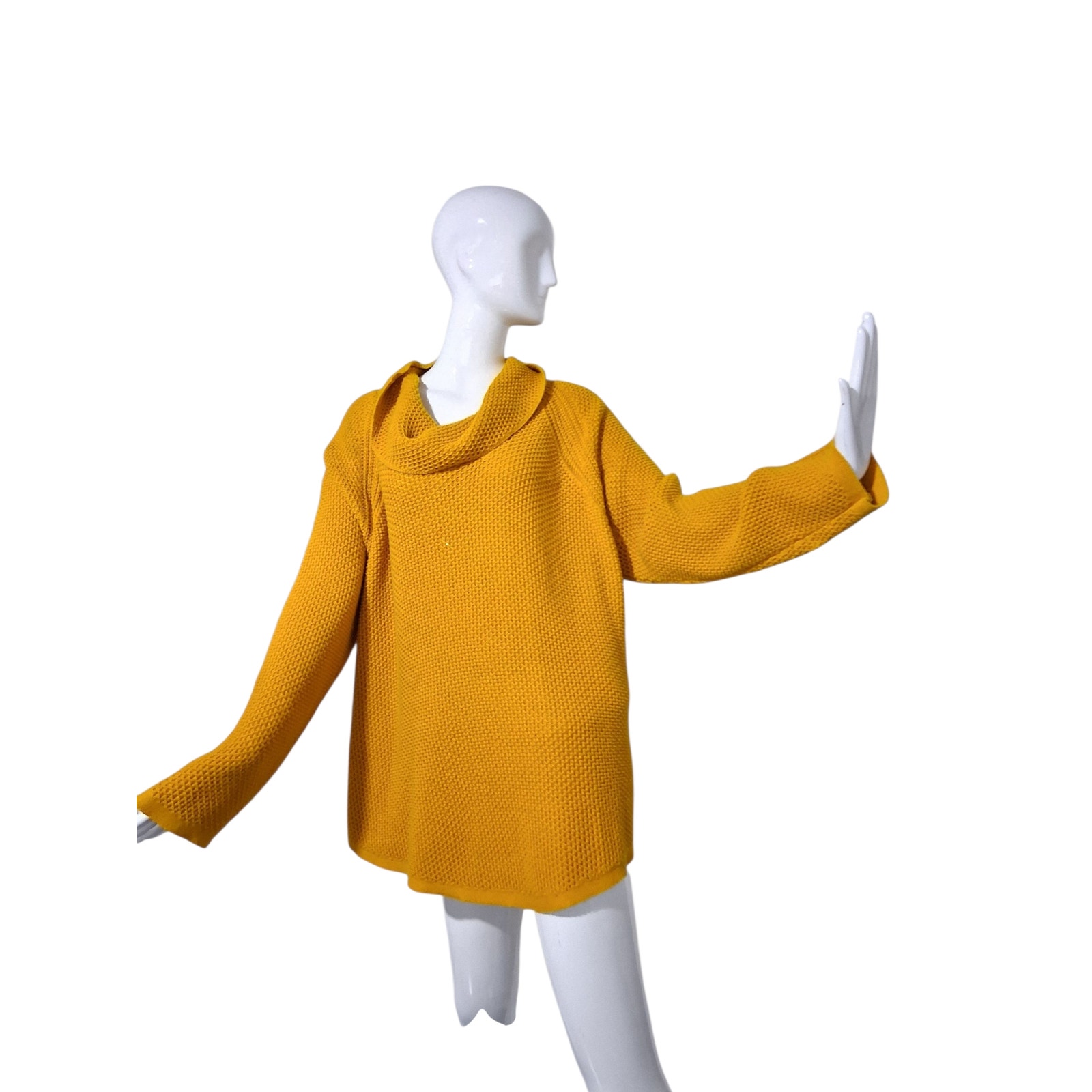Eight Eight Eight Womens Size 2x Waffle Knit Slouchy Oversized Cowl Neck Sweater